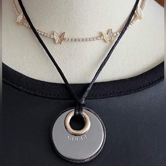 Authentic Gucci Logo Silver Charm (upcycled hardware from a Gucci handbag) - Picture 4 of 16